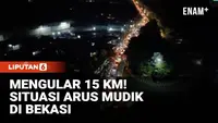 Arus Mudik Pantura Padat, Antrean Kendaraan Capai 15 KM!
