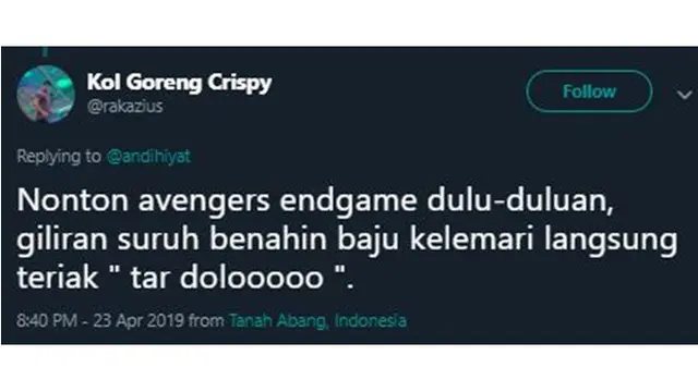 6 Cuitan Netizen Tentang Rebutan Nonton Avengers Ini Kocak Banget