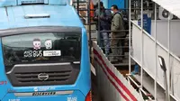 Warga bersiap naik bus Transjakarta, Jalan HR Rasuna Said, Jakarta, Kamis (7/1/2021). Untuk menyeragamkan kebijakan pengendalian COVID-19, Gubernur DKI Jakarta akan menerbitkan Pergub untuk Pemberlakuan Pembatasan Kegiatan Masyarakat (PPKM) pada 11-25 Januari 2021. (Liputan6.com/Helmi Fithriansyah)