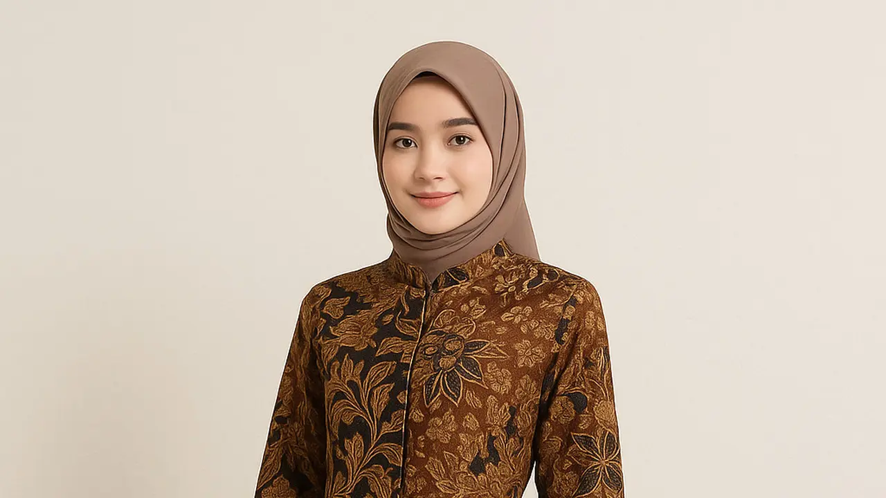 Model Dress Batik Kerah Shanghai Hijab Terbaru