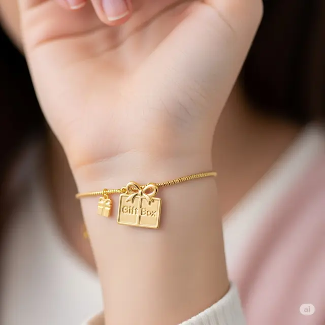 Gelang Charm ‘Gift Box’