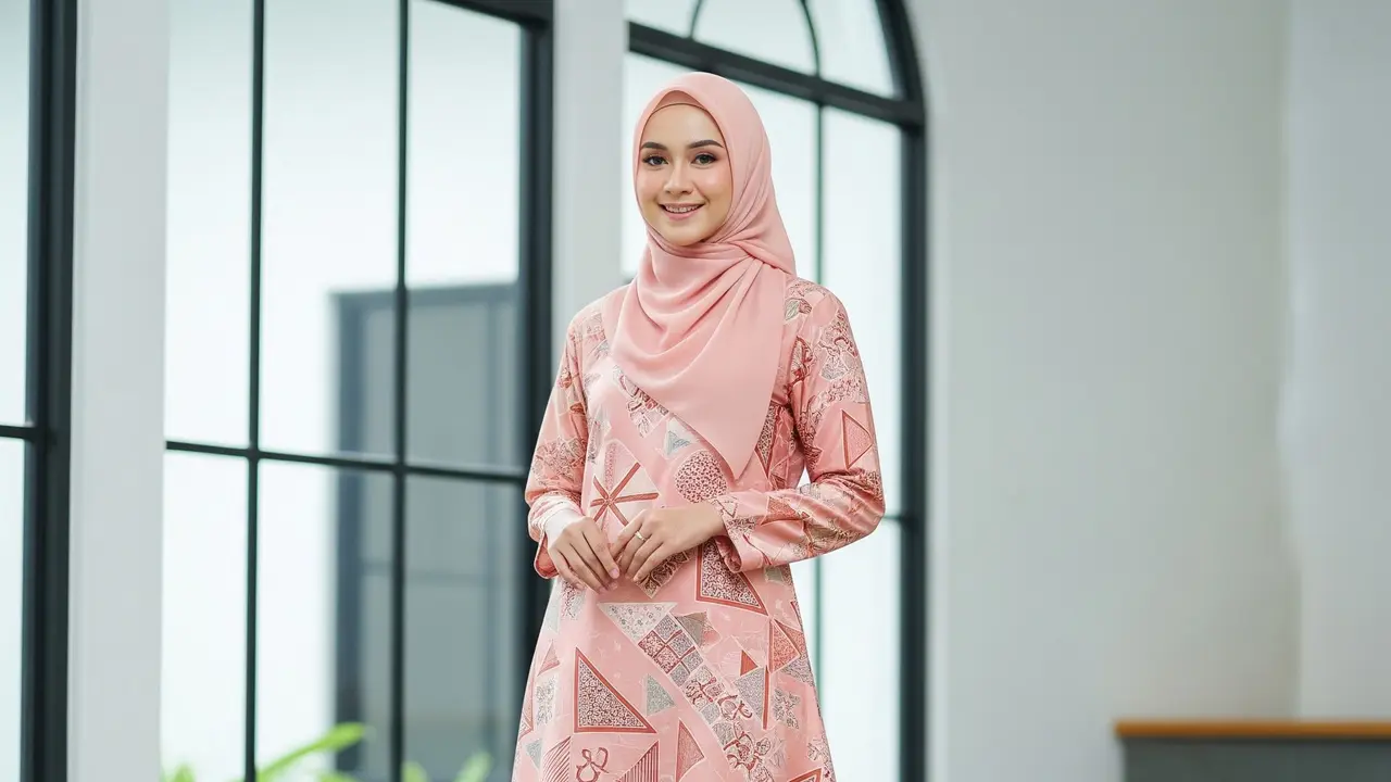 Model Batik Syar’i Sutra Warna Pastel Elegan
