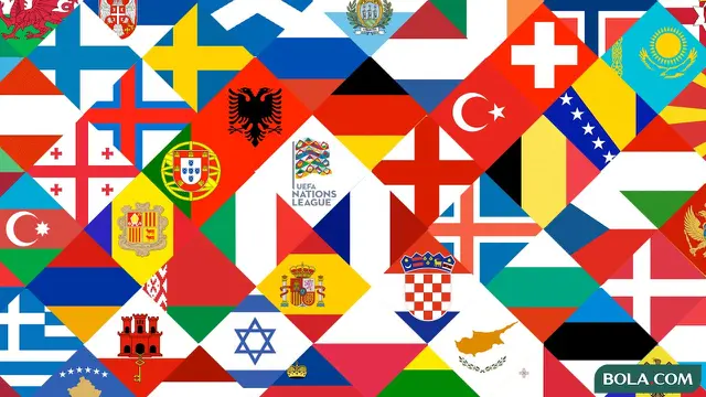 Ilustrasi Logo - Bendera Negara UEFA Nations League