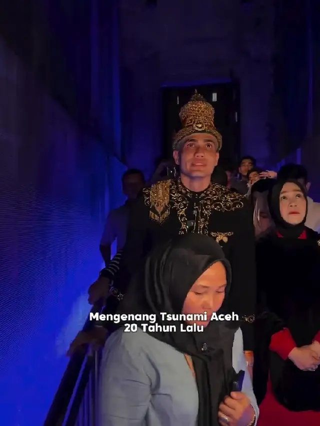 Potret Aisar Khaled Sambangi Museum Tsunami Aceh (credit: instagram/aisar_khaledd).