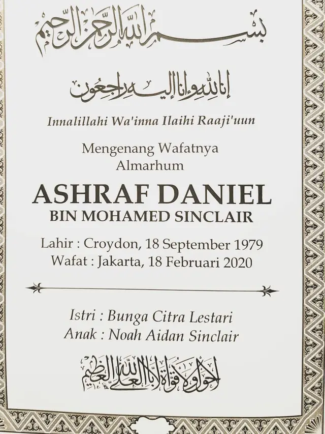 5 Potret Tahlilan 40 Harian Ashraf Sinclair, Keluarga Gelar dengan Video Call