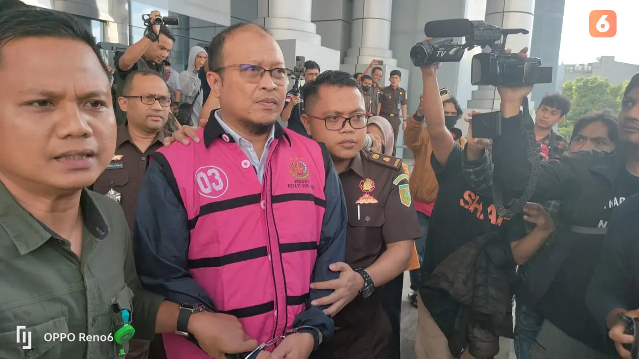 Haris Yasin Limpo tersangka korupsi PDAM Kota Makassar (Liputan6.com/Eka Hakim)