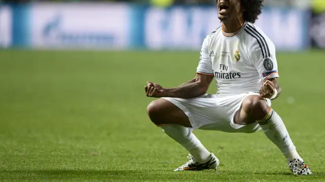 Selebrasi Pencetak Gol Madrid di Final Liga Champions 2014