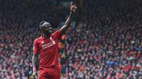 4. Sadio Mane (Liverpool) - 20 Gol. (AFP/Paul Ellis)