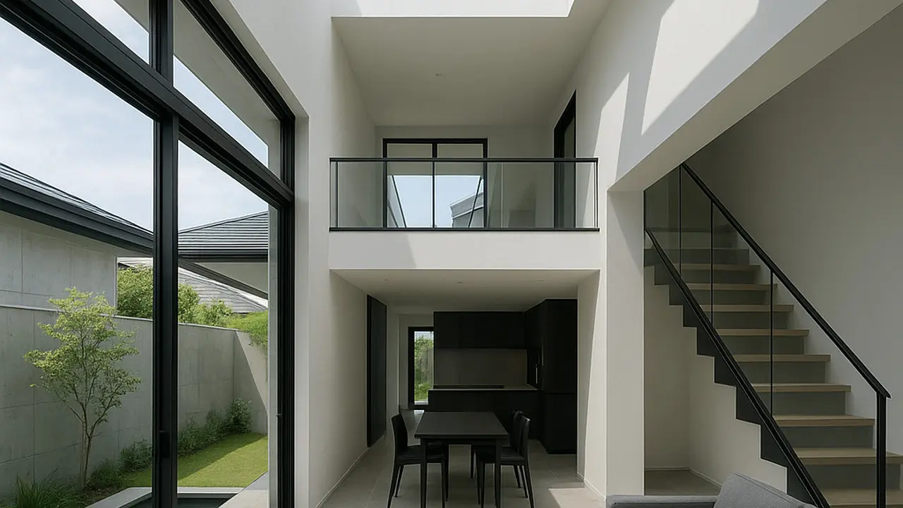 Gambar Rumah Sederhana dengan Langit-langit Terbuka
