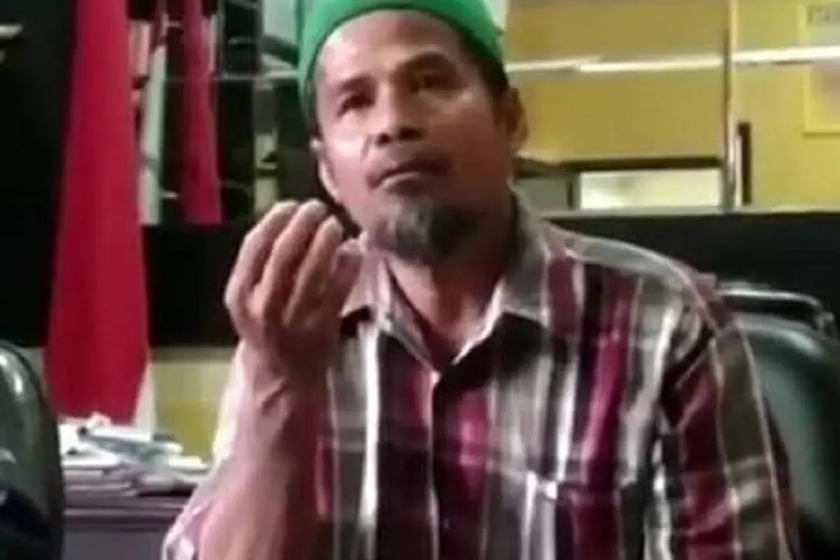 Saharuddin, warga Kecamatan Marang, Kabupaten Pangkep, Sulsel yang sempat mengaku sebagai Nabi