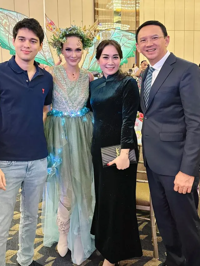 Puput dan Ahok di ultah Ashanty ke-40