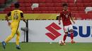 Menit ke-50, Indonesia berhasil mencetak gol ketiga lewat Pratama Arhan yang mengirim tembakan keras ke sudut kanan atas gawang Malaysia. (Dok. PSSI)