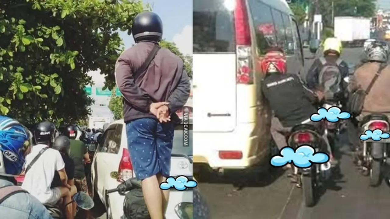 6 Tingkah Pengemudi saat Coba Santai di Kemacetan Ini Kocak