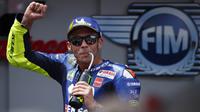 1. Valentino Rossi (Monster Yamaha) - 8,4 juta Follower. (AP/Eric Alonso)