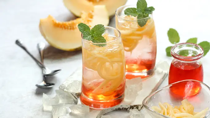 resep es blewah selasih