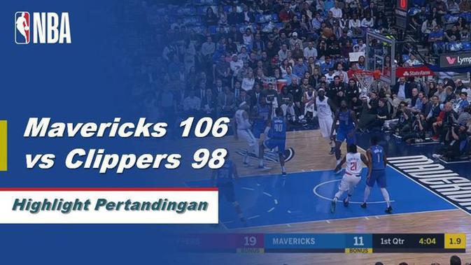 Cuplikan Hasil Pertandingan Nba Mavericks 106 Vs Clippers 98