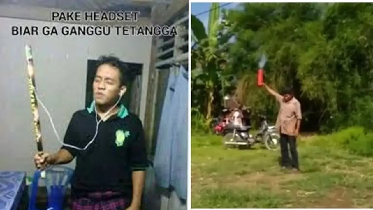 6 Aksi Orang Main Petasan Ini Bikin Tepuk Jidat
