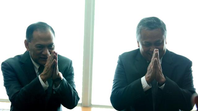 Tawa Canda Agus Martowardojo Saat Bertemu Gubernur BI Terpilih