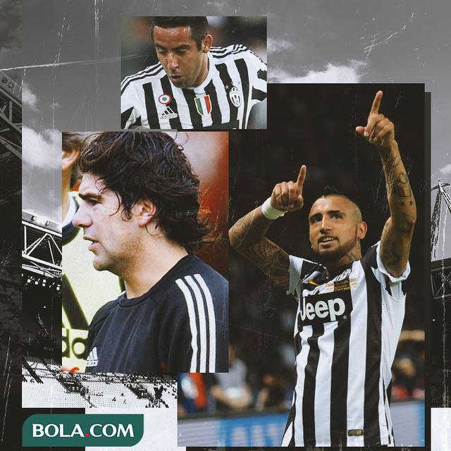 Juventus - Marcelo Salas, Mauricio Isla, Arturo Vidal