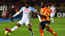 Memasuki babak kedua, Lecce mampu menyamakan skor dengan cepat di menit ke-52. Memanfaatkan kemelut di kotak penalti, tendangan Federico di Francesco merobek gawang Napoli. (Giovanni Evangelista/LaPresse via AP)