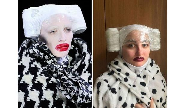 7 Aksi Warga Lakukan Cosplay Low Budget saat 'Di Rumah Aja' Ini Bikin Senyum Geli