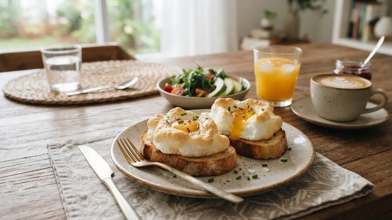 Resep Telur Cloud Toast ala Brunch Cafe, Sajian Sarapan Menggugah Selera