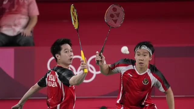 FOTO: Kevin / Marcus Kalah dari Wakil Taiwan di Olimpiade Tokyo 2020