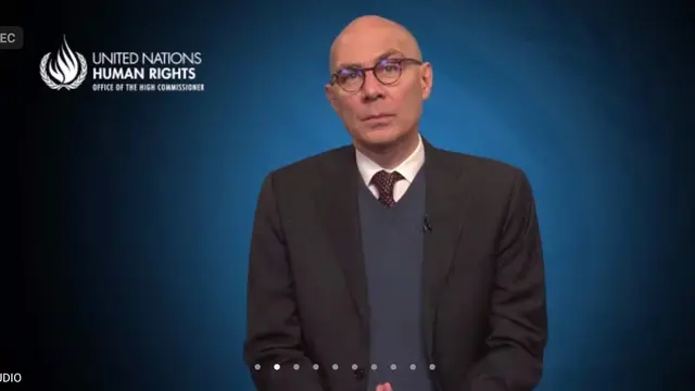 Volker Türk, High Commissioner for Human Rights (Komisioner untuk HAM dari PBB). (Screenshot)