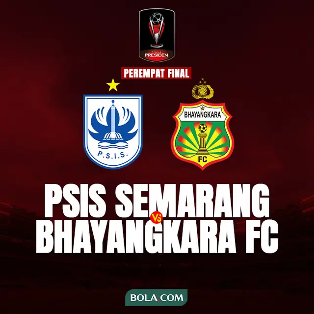 Piala Presiden 2022 - Perempat Final - PSIS Semarang Vs Bhayangkara FC