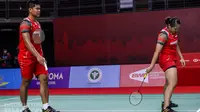 Ganda campuran Indonesia Praveen Jordan/Melati Daeva Oktavianti tersingkir pada babak pertama Toyota Thailand Open 2021 di Impact Arena, Bangkok, Rabu, 19 Januari. (foto: BWF-limited acces)