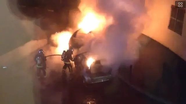 Mobil Dibakar Sengaja