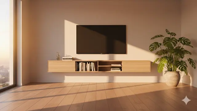 Model Plafon PVC Ruang Tamu Sederhana tapi Terlihat Mewah. AI