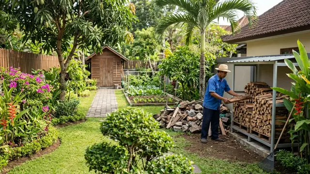 Cara Menjaga Kebun Rumah agar Tidak Menjadi Sarang Ular (AI Generated)