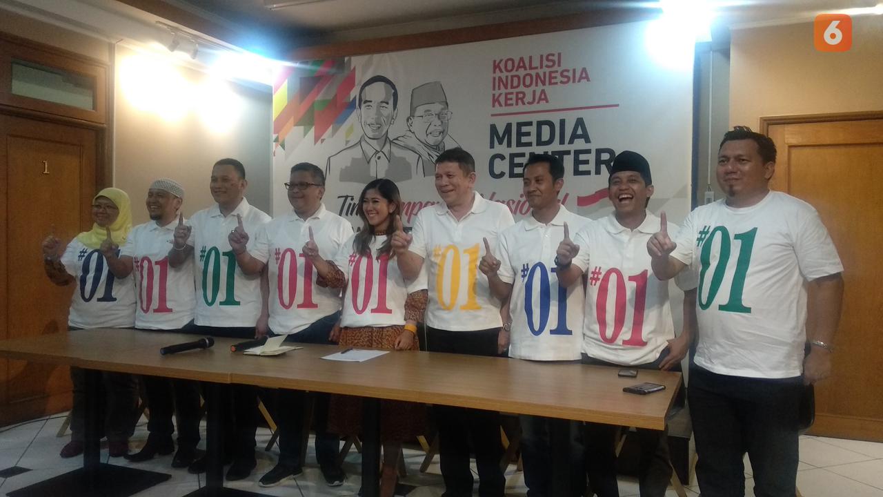 Tim Kampanye Nasional (TKN) Koalisi Indonesia Kerja (KIK). (Liputan6.com/Putu Merta)