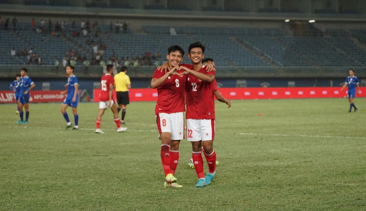 Witan Sulaiman mencetak dua gol dalam laga kali ini pada menit ke-43 dan menit ke-81. (Dok.PSSI)