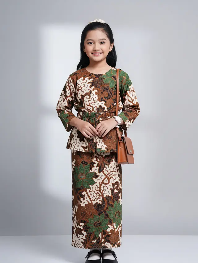 Model Atasan Batik Anak Perempuan yang Stylish Lengan Panjang