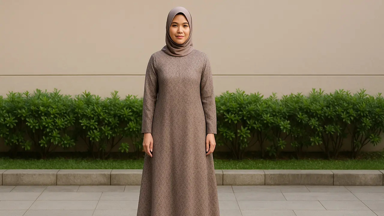 Tips Memilih Gamis untuk Wanita Tinggi 150-an (Foto: ChatGPT)