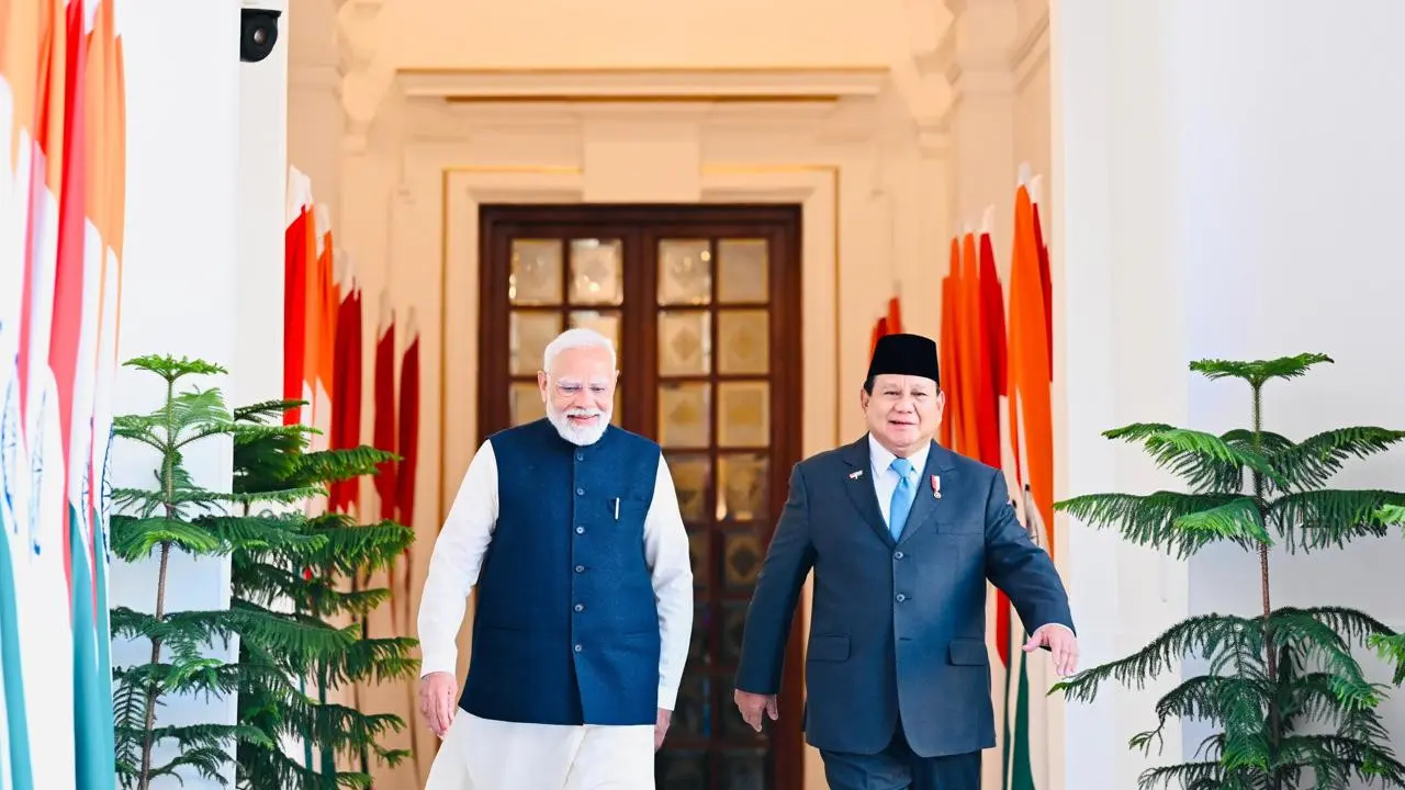 Presiden Prabowo Subianto melakukan pertemuan bilateral dengan Perdana Menteri (PM) India Narendra Modi di Hyderabad House, New Delhi, Sabtu (25/1/2025). (Foto: Laily Rachev - Biro Pers Sekretariat Presiden)