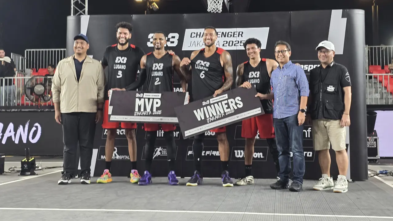 Lugano menjadi juara FIBA 3x3 Challenger Jakarta 2025