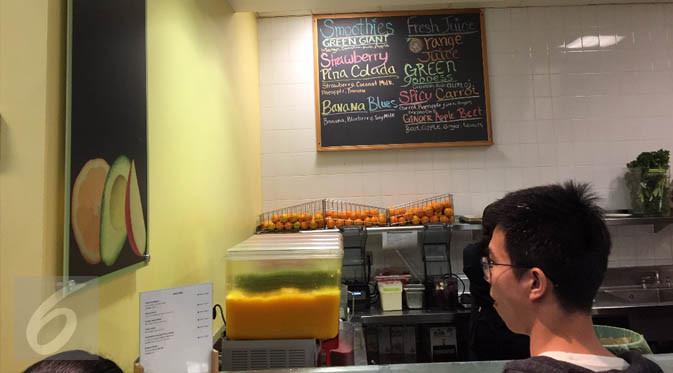 Suasana salah satu kantin terbesar Google di Googleplex, Mountain View, Palo Alto, California. Liputan6.com/Jeko Iqbal Reza