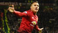 4. Alexis Sanchez (Manchester United) – Striker Chile ini menjadi pemain dengan bayaran tertinggi di Premier League. Mantan Bintang Arsenal ini mendapat 2,28 juta euro per bulan di Manchester United. (AFP/Oli Scarff)