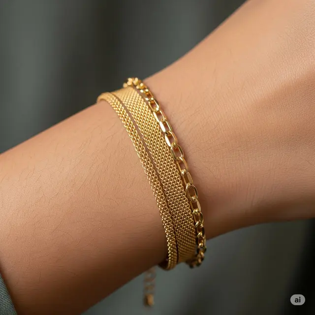 Model Gelang Emas Terbaru. Foto: Gemini