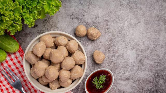 Ilustrasi bakso daging sapi