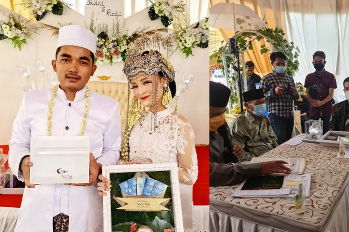 Viral Pasangan Pengantin Asal Bekasi Ini Menikah Dengan Mahar Ikan Cupang