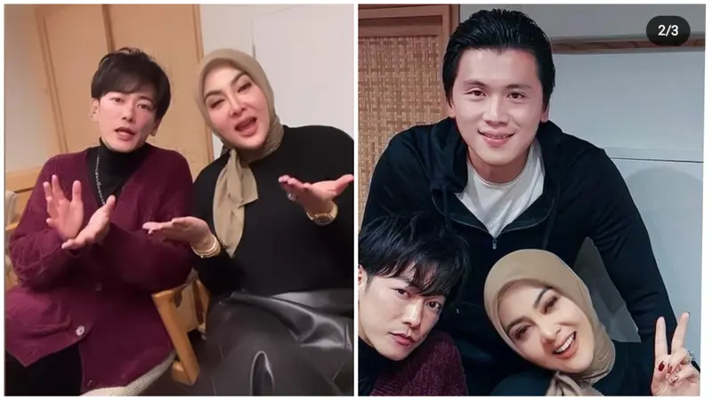 Kebersamaan Syahrini dan Reino Barack dengan Takeru Satoh (Foto: princessyahrini)