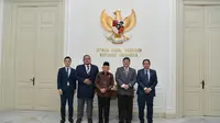 Wapres Ma'ruf Amin menerima kunjungan Parlemen Malaysia di Jakarta. (Foto: Set Wapres)