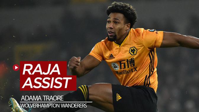 Video Adama Traore Si Buas Raja Assist Wolves Inggris Bola Com