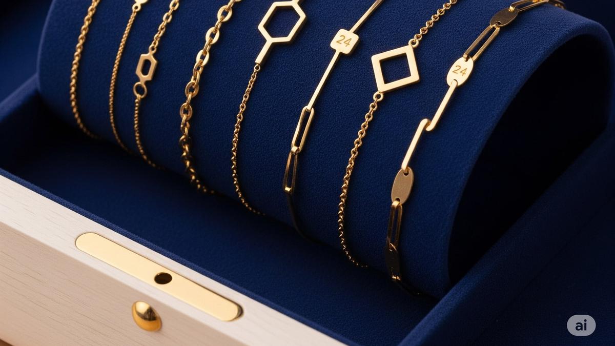 7 Model Gelang Emas 24 Karat 2 Gram Tren 2025, Ringan, Elegan &amp; Cocok untuk Semua Usia