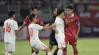 Laga Timnas Indonesia U-20 versus Vietnam pada kualifikasi Piala Asia U-20 2023, hari Minggu (18/09/2022). (Ikhwan Yanuar/Bola.com)