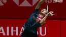 Laga antara Jonatan Christie dan Lin Chun-yi berlangsung ketat dan sengit. (Liputan6.com/Herman Zakharia)